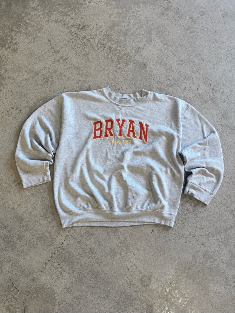 1992 MV Sport Gray Crewneck Sweatshirt with Red Logo